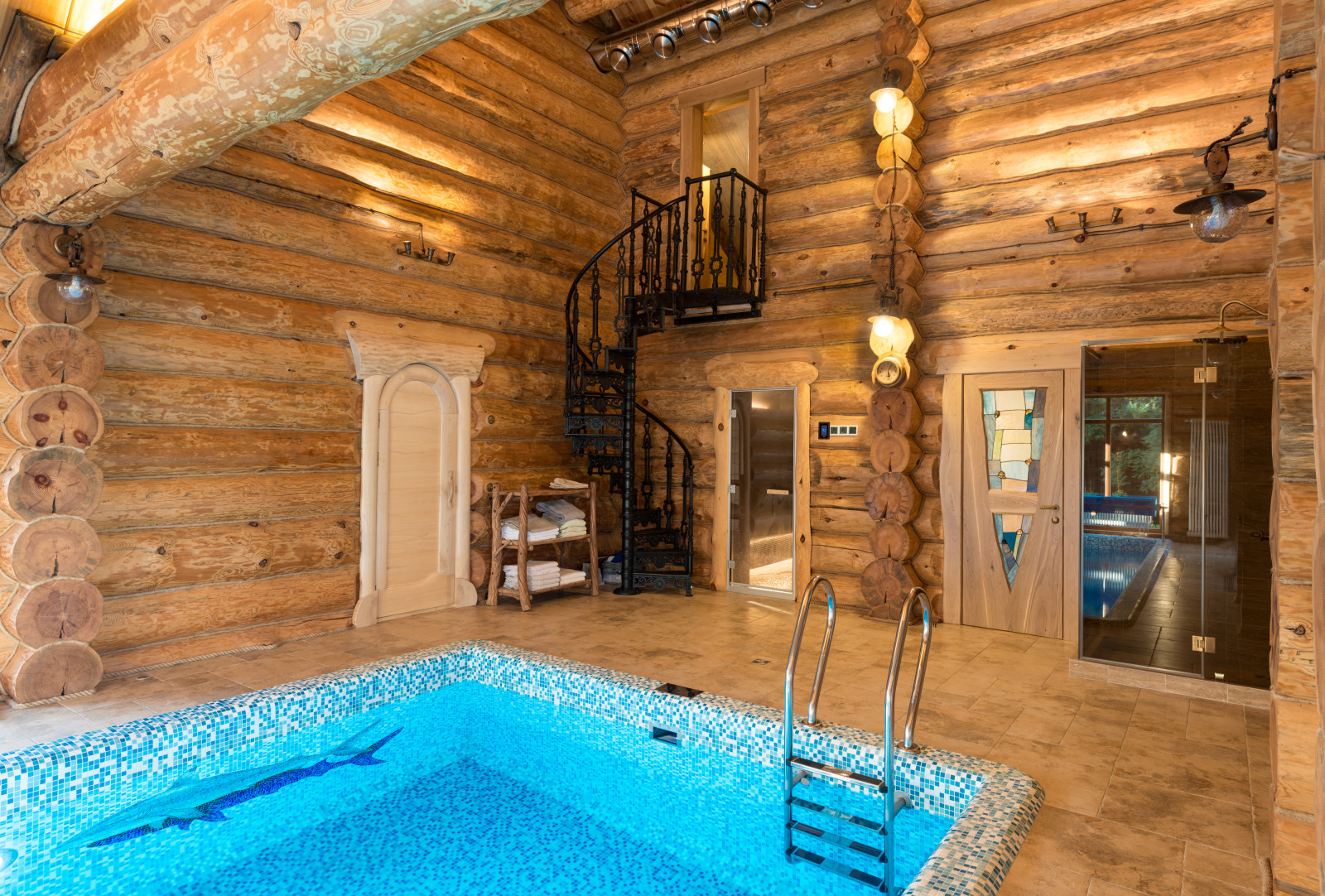 Здание Бани с бассейном комплекс отдыха