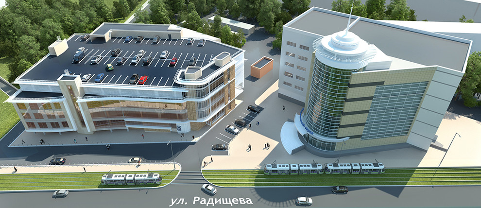 Комплекс административных зданий г. Екатеринбург ул. Радищева 55