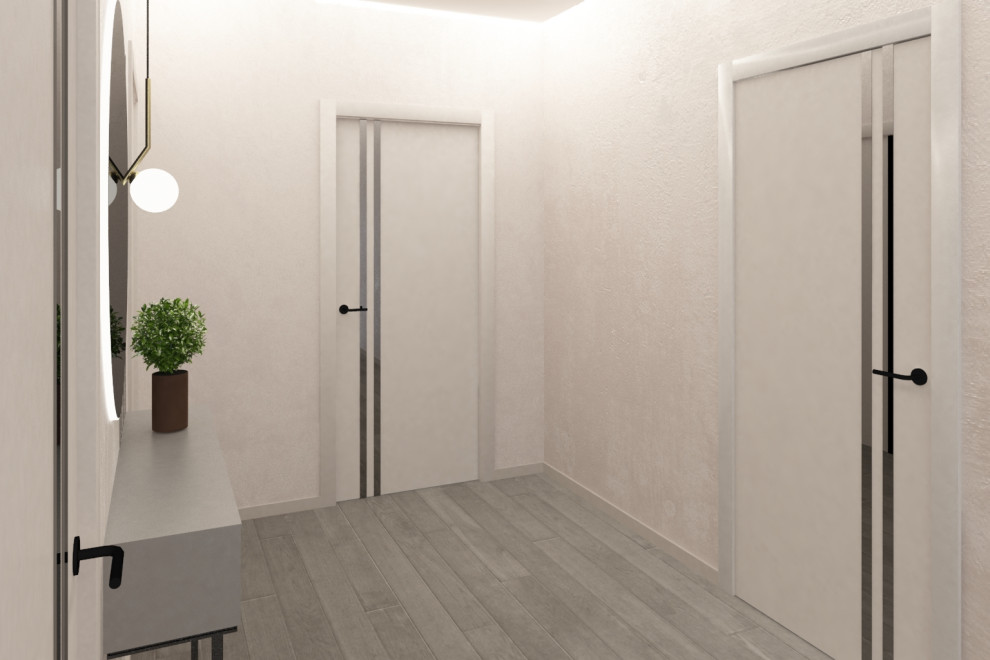 Дизайн-проект 2 этажа коттеджа,  100 кв.м.. Совместный проект с В. Кархалевой