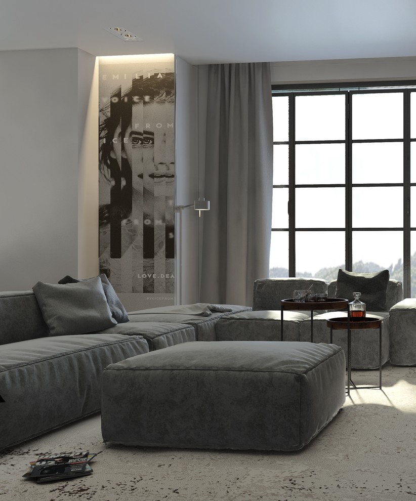 Дизайн кухни гостиной в загородном доме