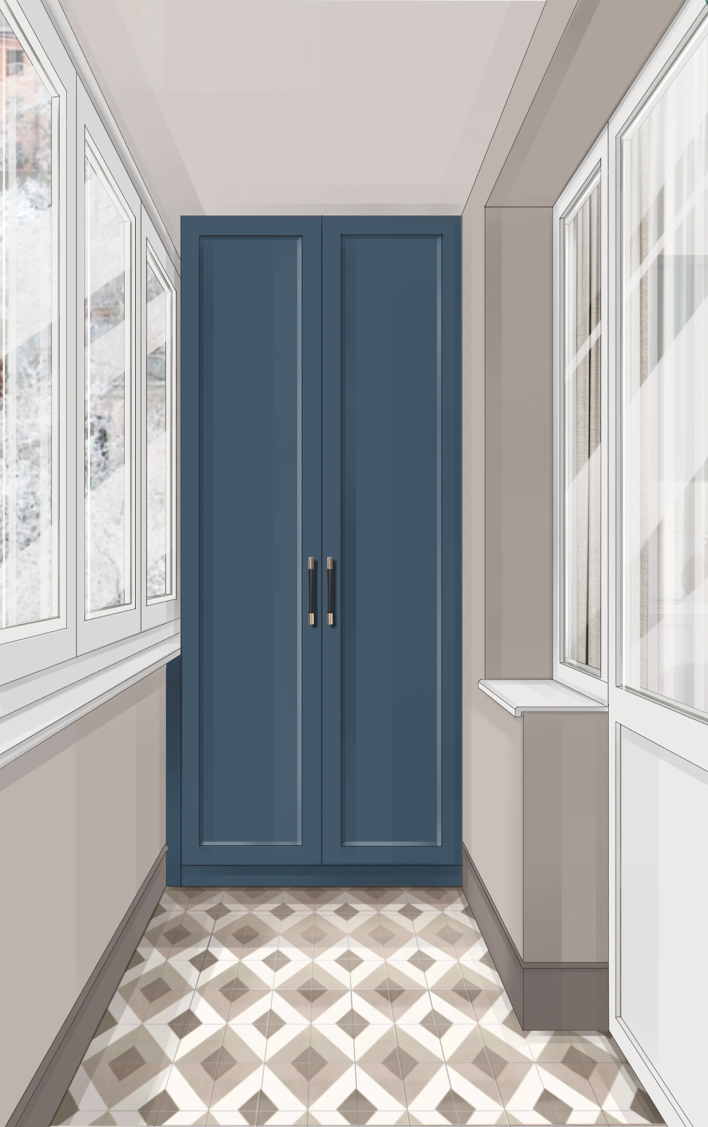 Проект квартиры 50 м2