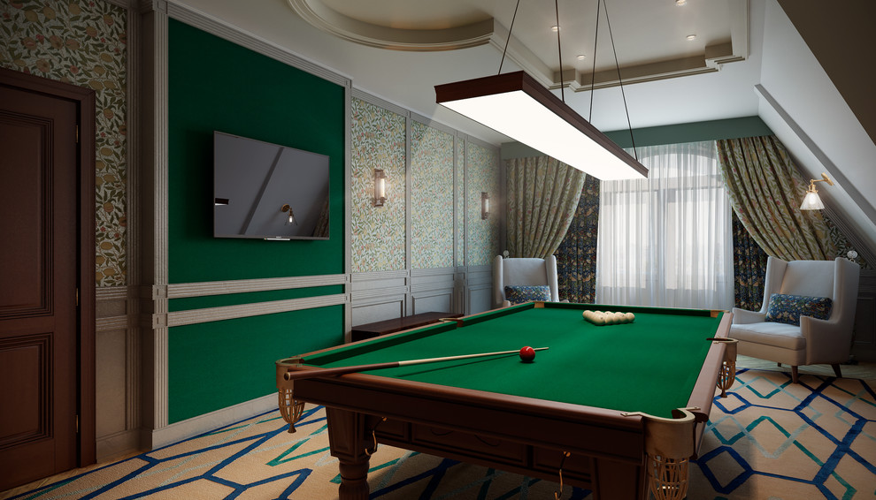 Обложка проекта: Коттедж в Подмосковье, бильядная
