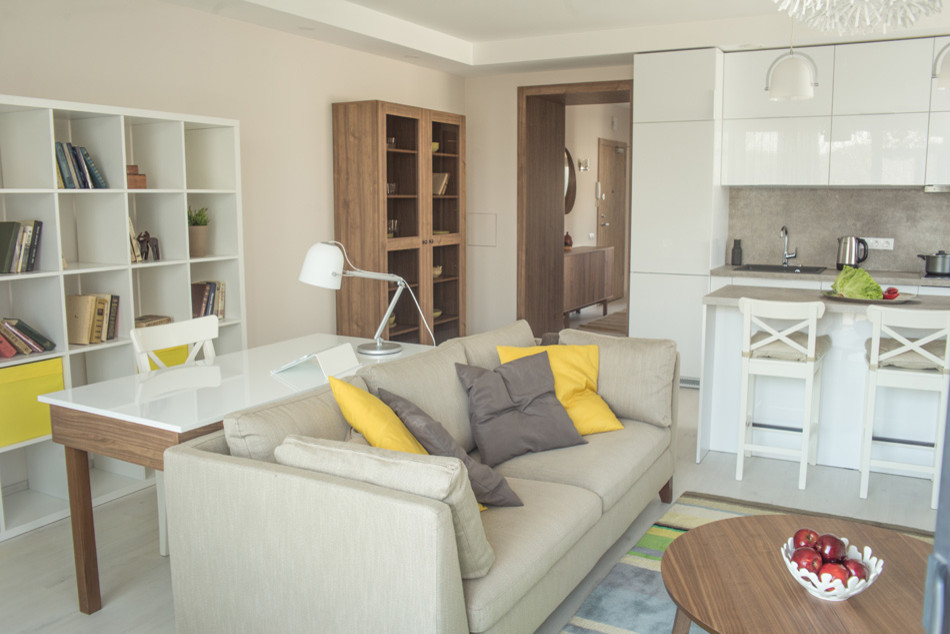 Дизайн интерьера квартиры в современном стиле: реальные фотографии из Вильнюса