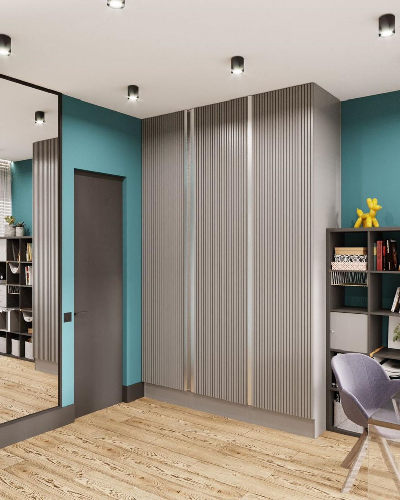 Дизайн-проект детской комнаты в современном стиле в ЖК ‘Небесный’ для девочки-по