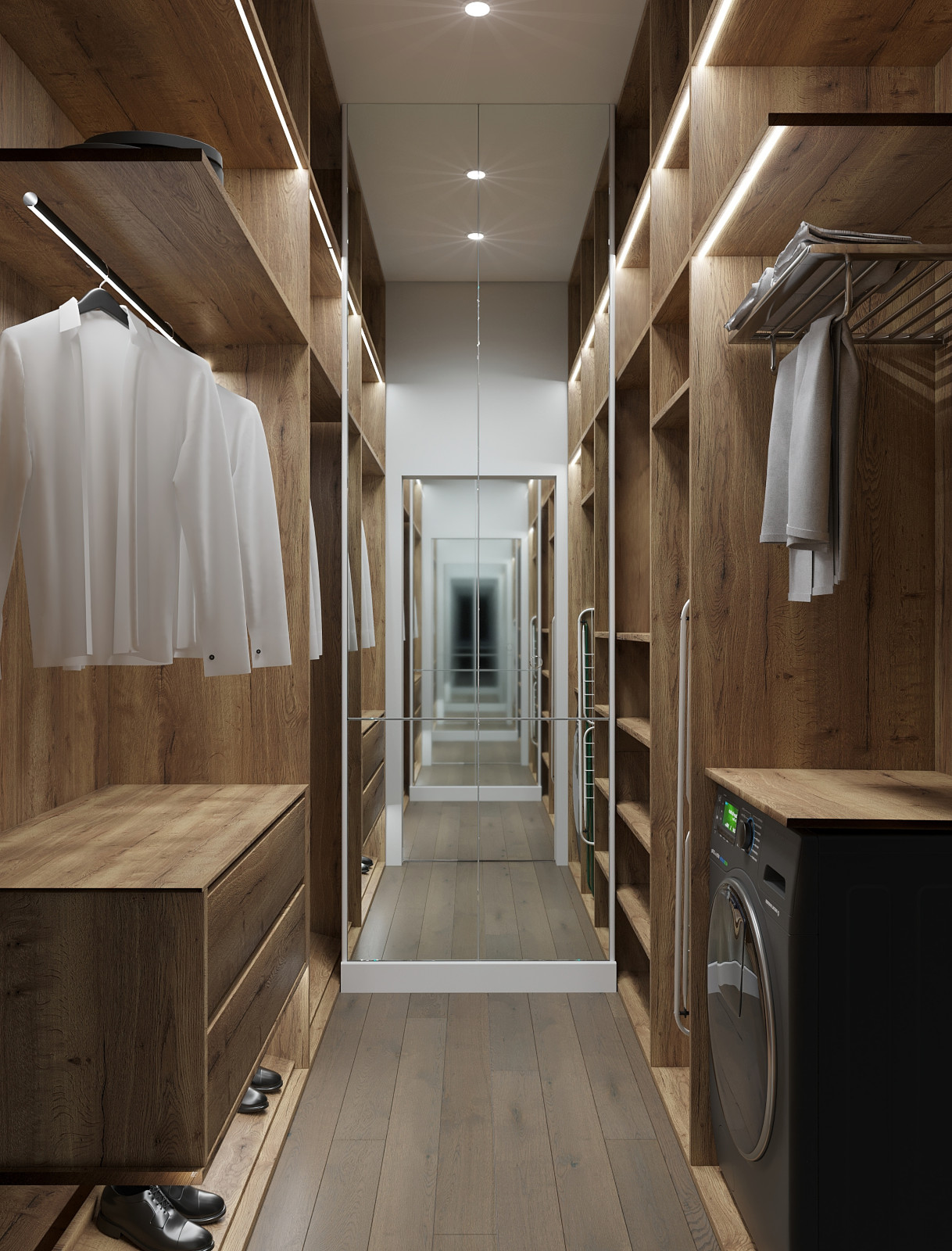 Современный интерьер для молодой семьи в квартире 36 м²