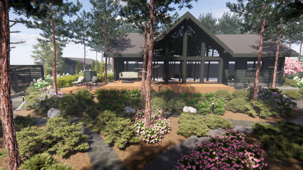 Вид на террасу дома