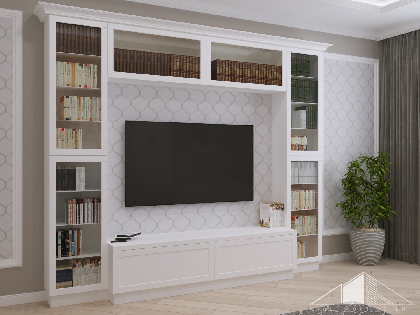 Дизайн трехкомнатной квартиры в стиле неоклассика