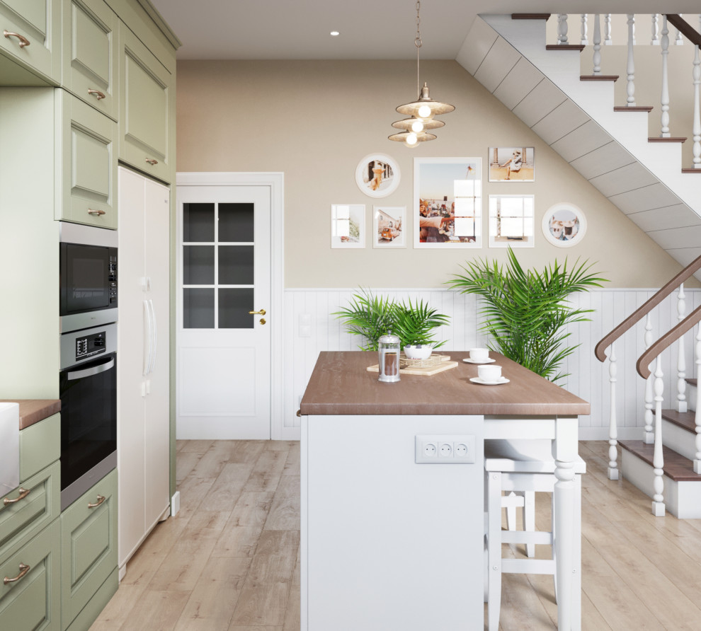 Дизайн-проект загородного дома 77,25 кв.м. в г. Симферополь в стиле кантри