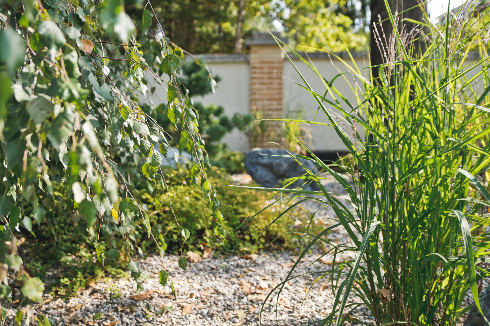 Маленький сад перед таунхаусом