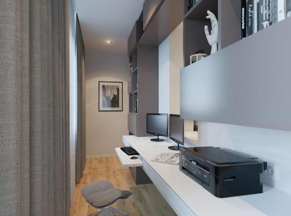 Интерьер прихожей и коридора на ул. Римской в г. Хабаровске