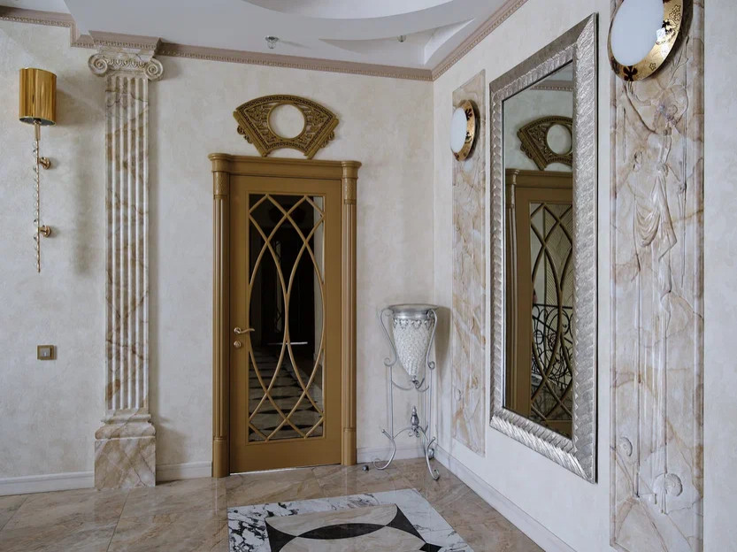 Обложка проекта: Декорирование гипсовых стеновых панно, панелей, пилястр и др.