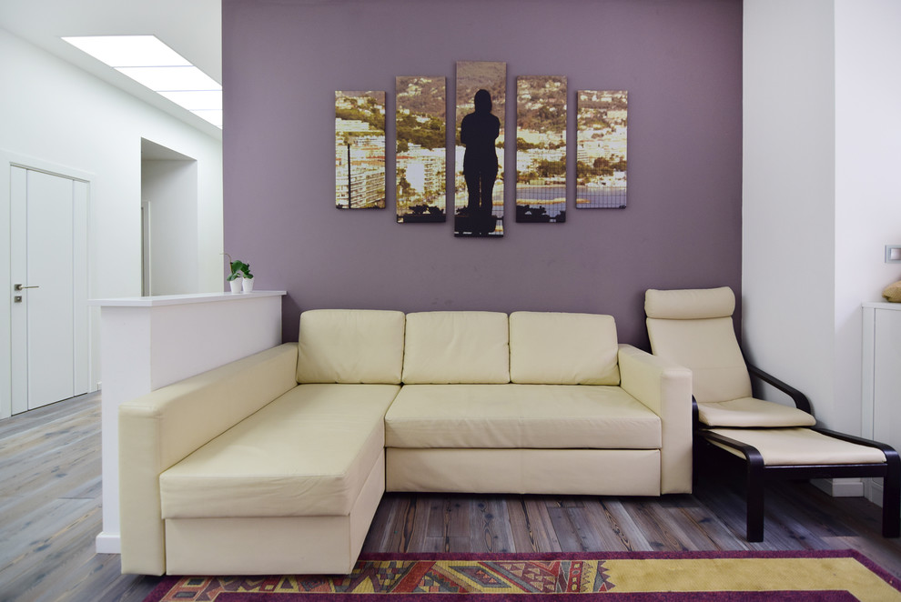 В гостях: Квартира для молодой семьи в лавандовых тонах