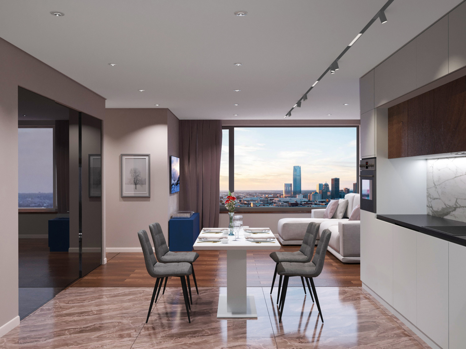 ЖК Дисквери, квартира в современном стиле