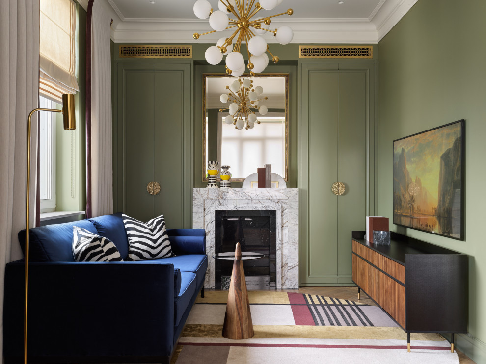 Яркая квартира с классическими элементами