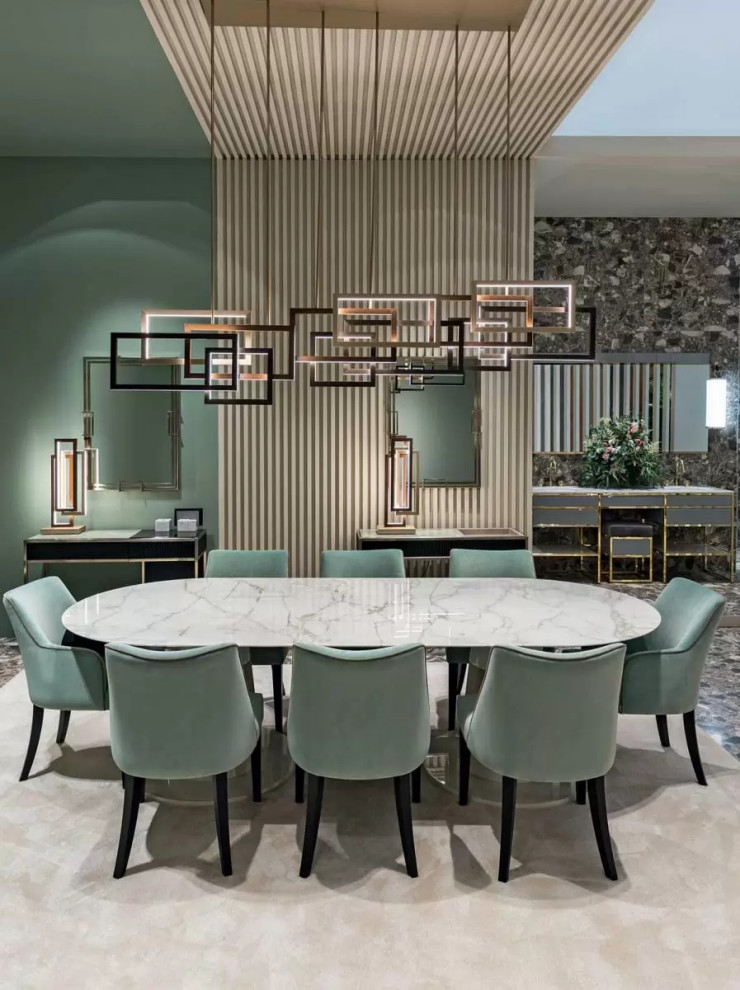 Subtle Sage Dining Room