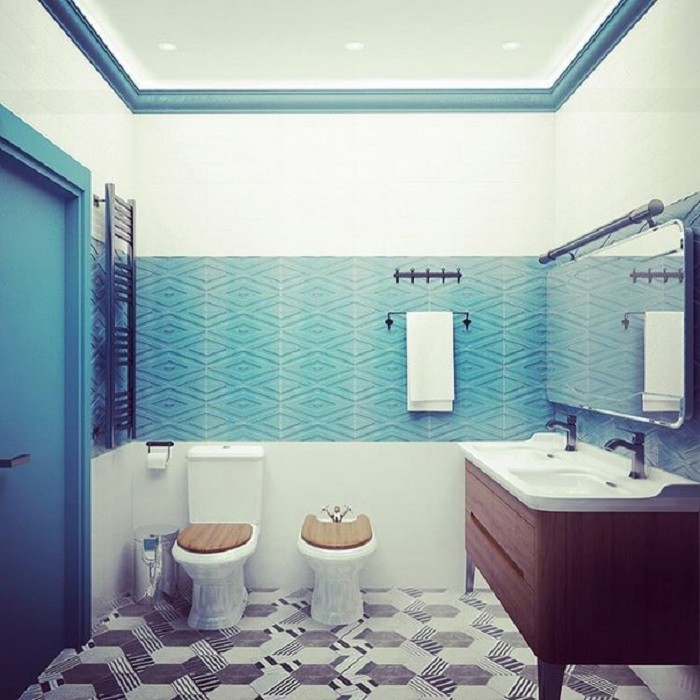 Bathroom design by Vitta-group studio . Moscow.