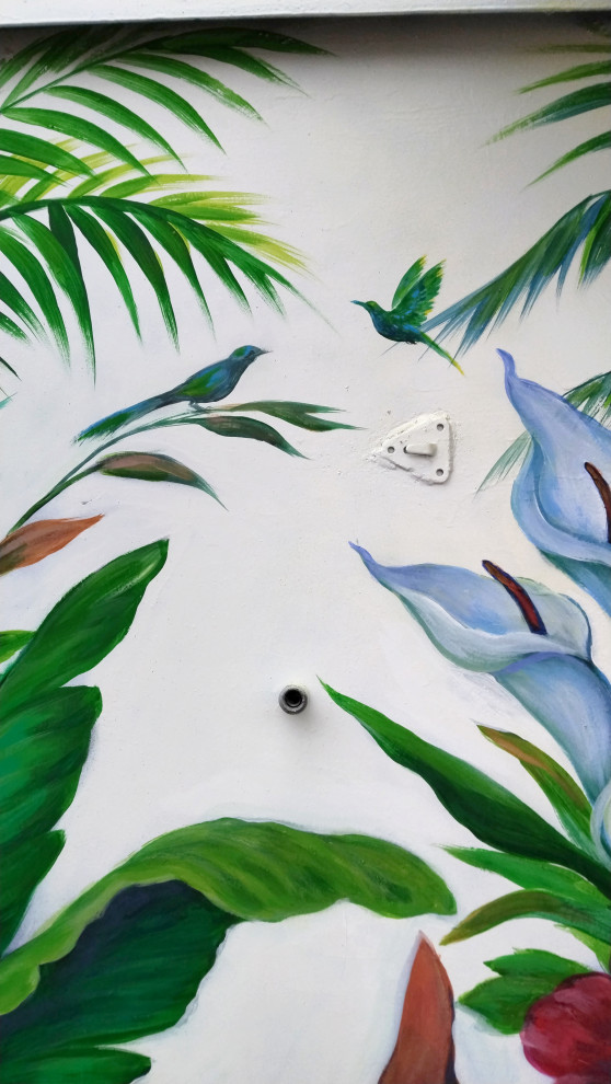 Обложка проекта: Тропики - роспись двери.
