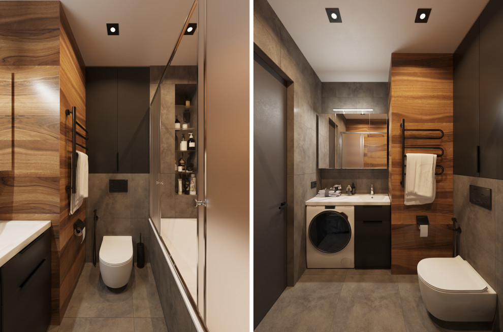 Дизайн проект квартиры в темных тонах