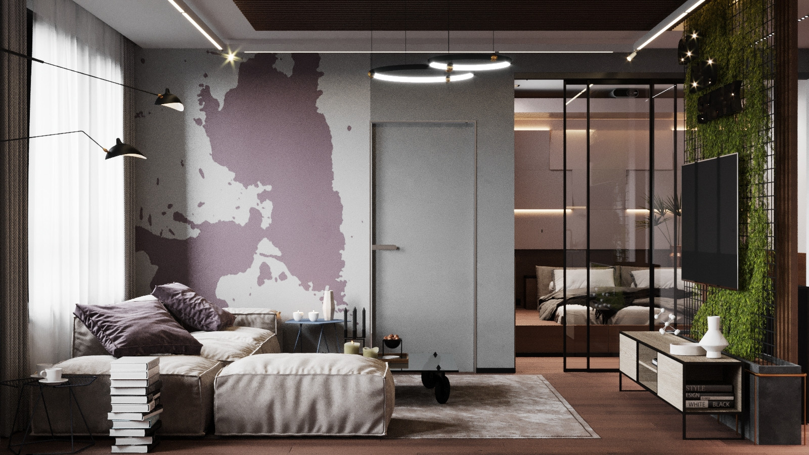 Ремонт в ЖК THE MID, 83 m2
