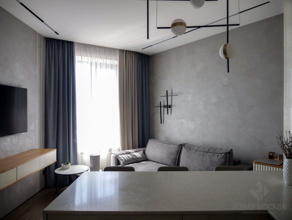 Ремонт однокомнатной квартиры 47 кв.м в ЖК «Крылья»