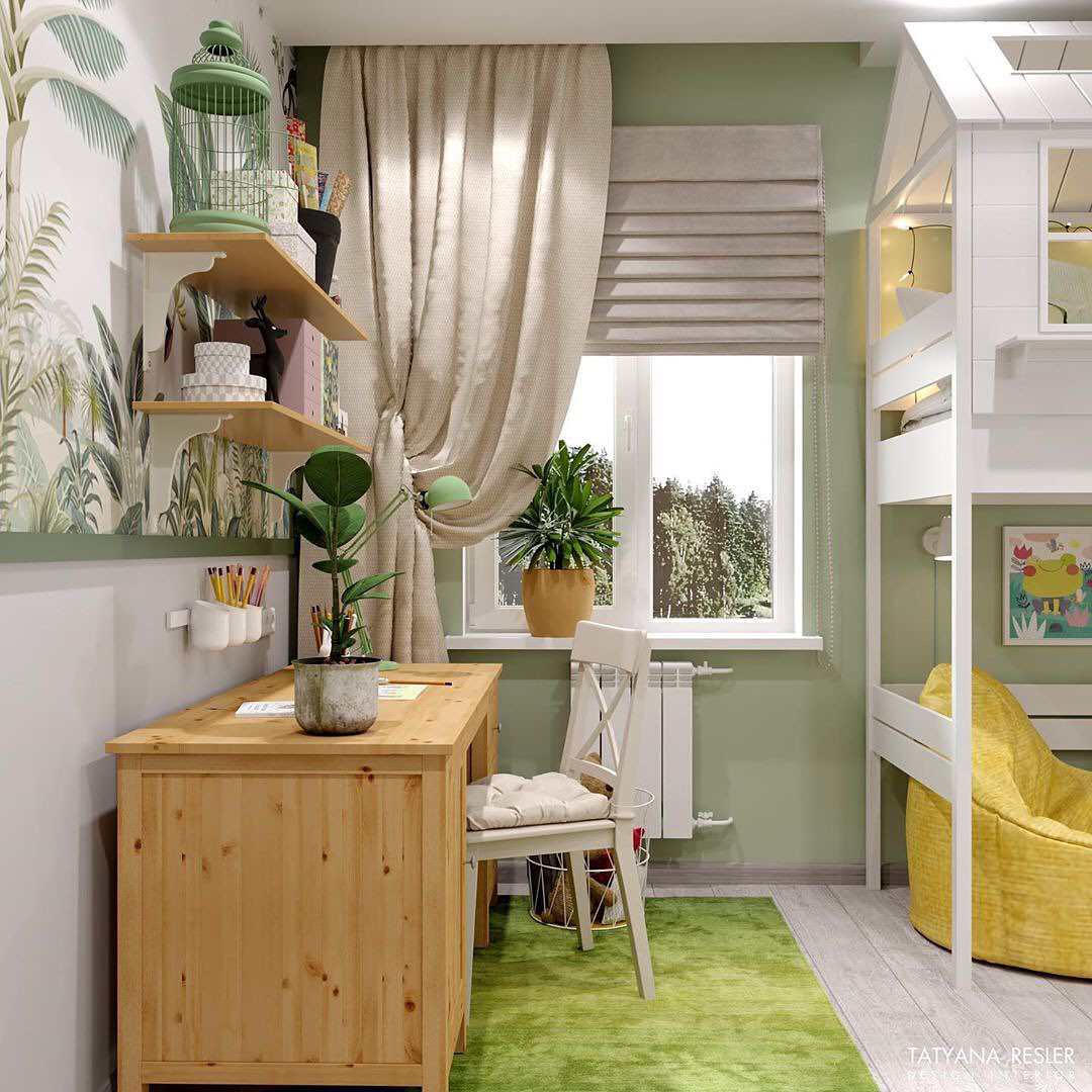 Тропические обои Alltowall для детской комнаты