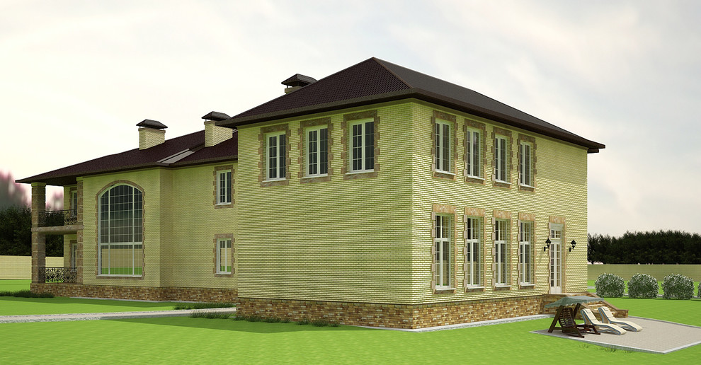 Загородный дом в английском стиле,оборудованный тепловым насосом