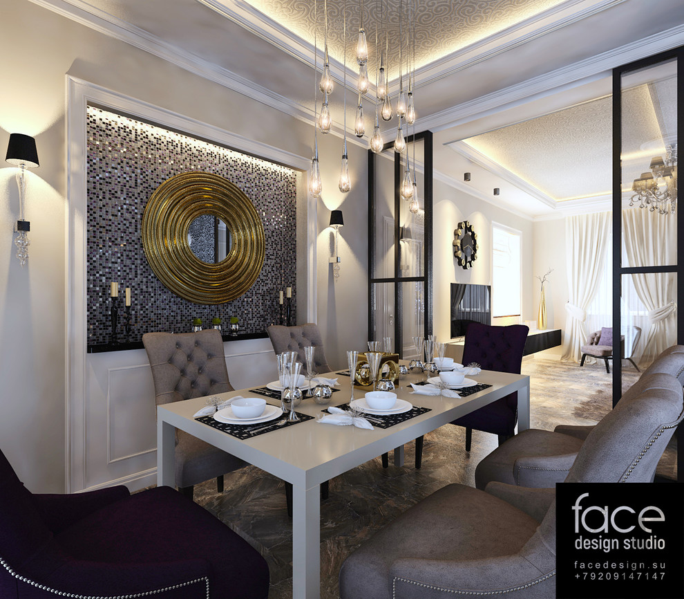 интерьер небольшого дома в стиле Ар-деко