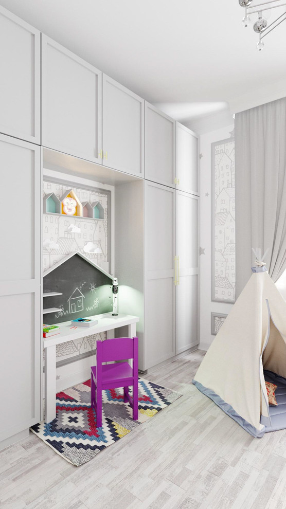 Обложка проекта: Дизайн интерьера и визуализация детской комнаты.