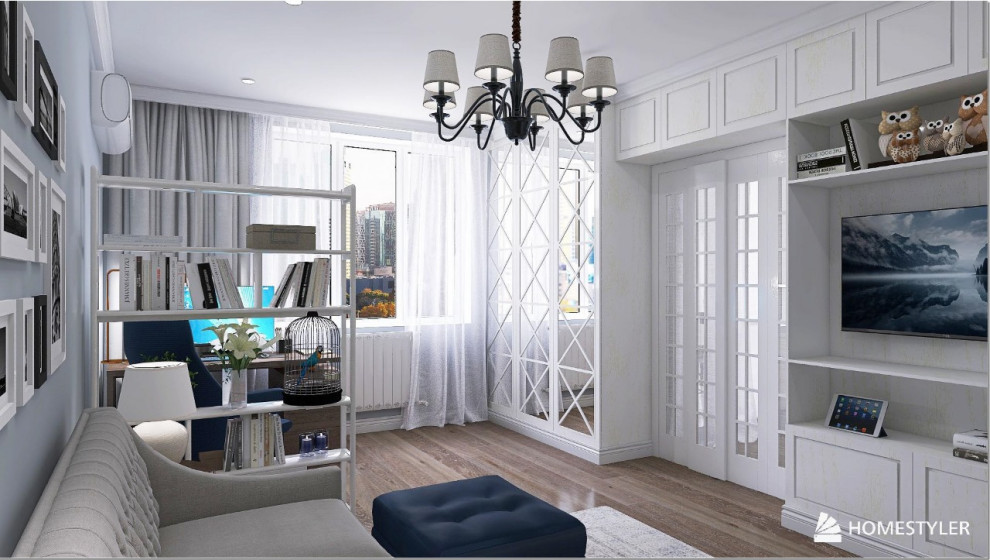 Обложка проекта: Дизайн - проект однокомнатной квартиры в г. Волгограде