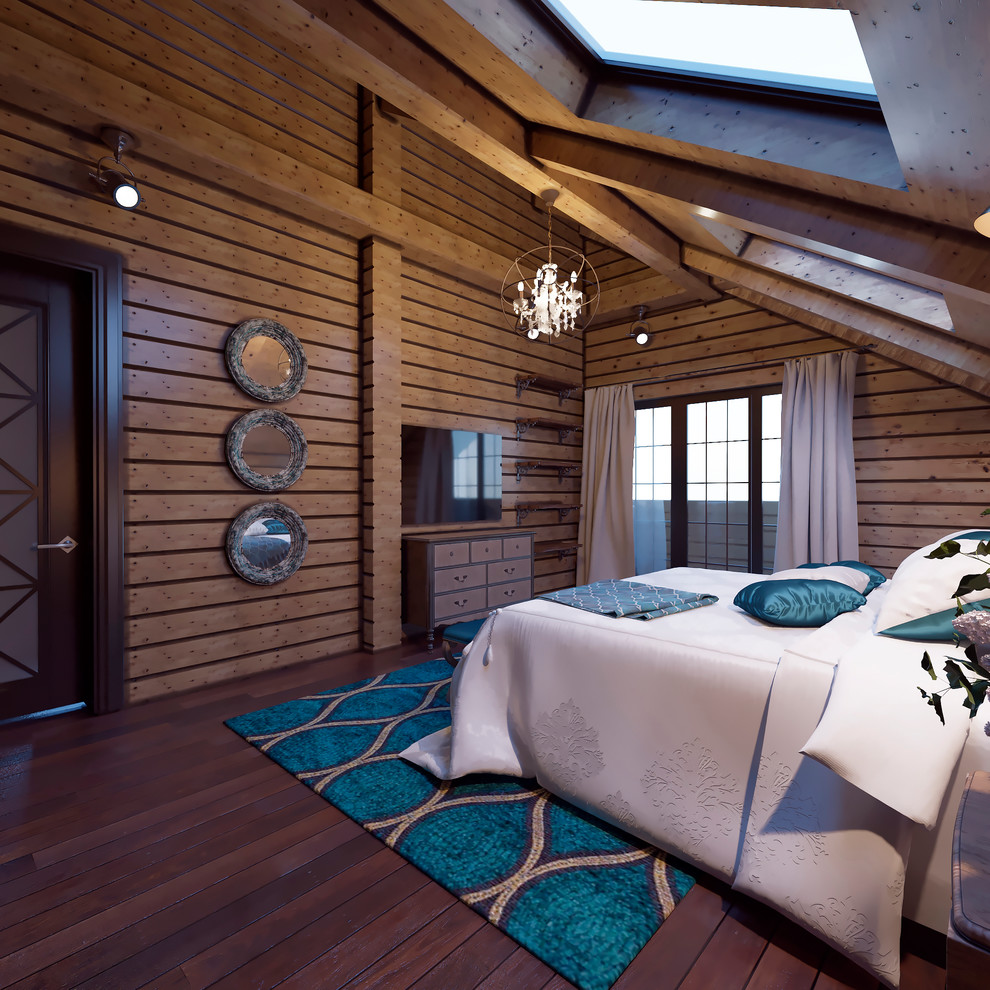 Интерьер загородного дома из бруса