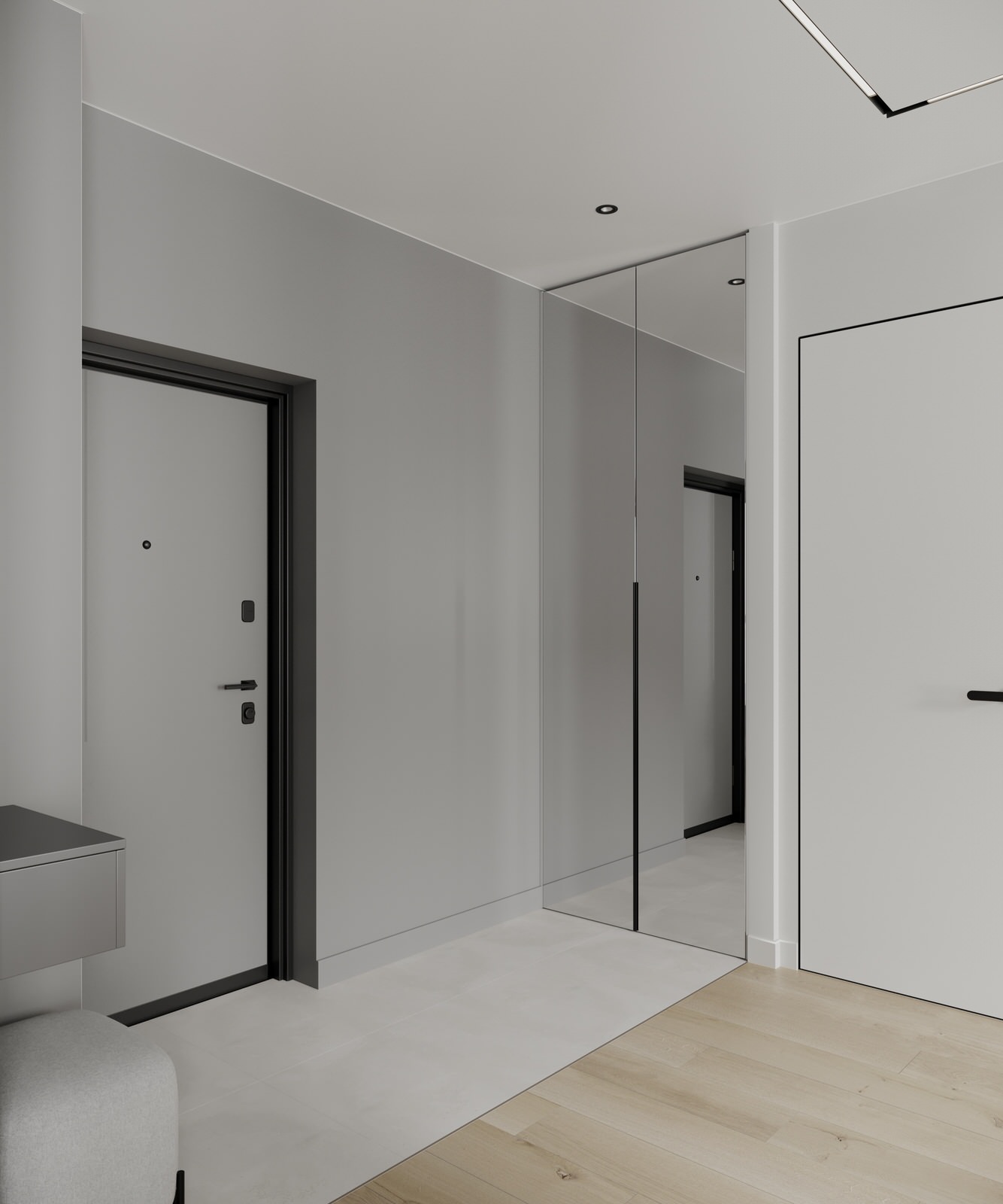 Квартира в серых оттерках. Современный стиль