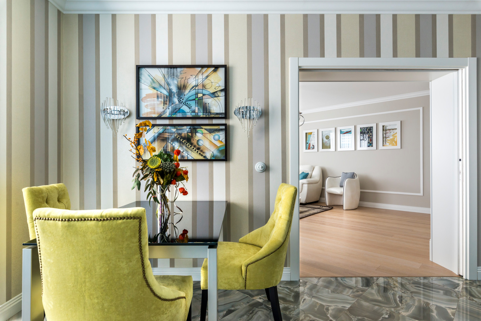 Интерьер квартиры в ЖК "Скай Форт"