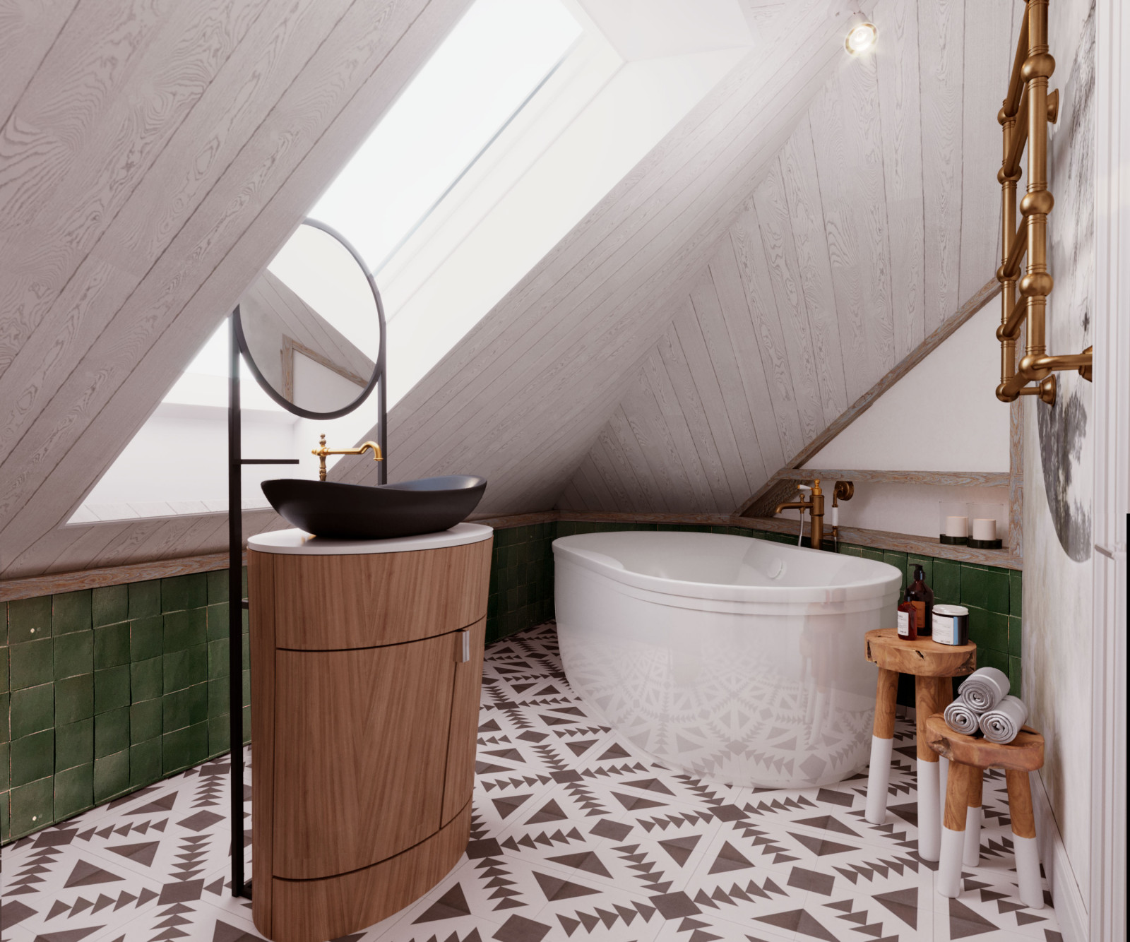 Мансардный этаж загородного дома