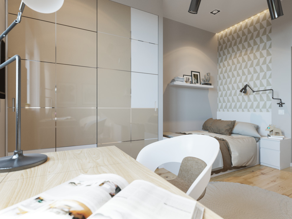 Интерьер детской для двух детей на ул. Римской в г. Хабаровске