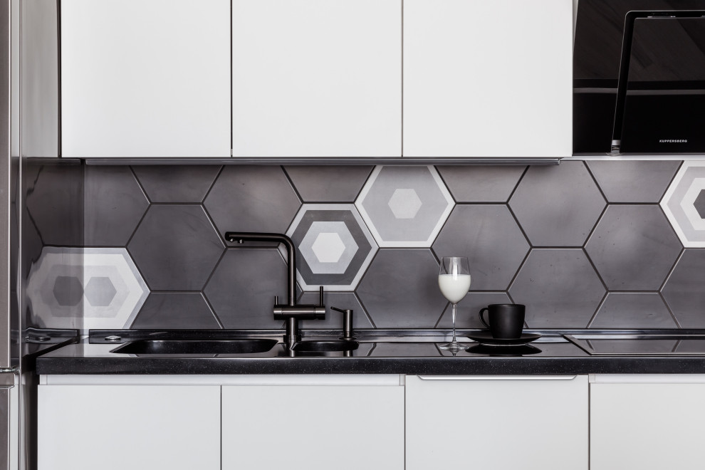 Монохромный интерьер 2-х комнатной квартиры