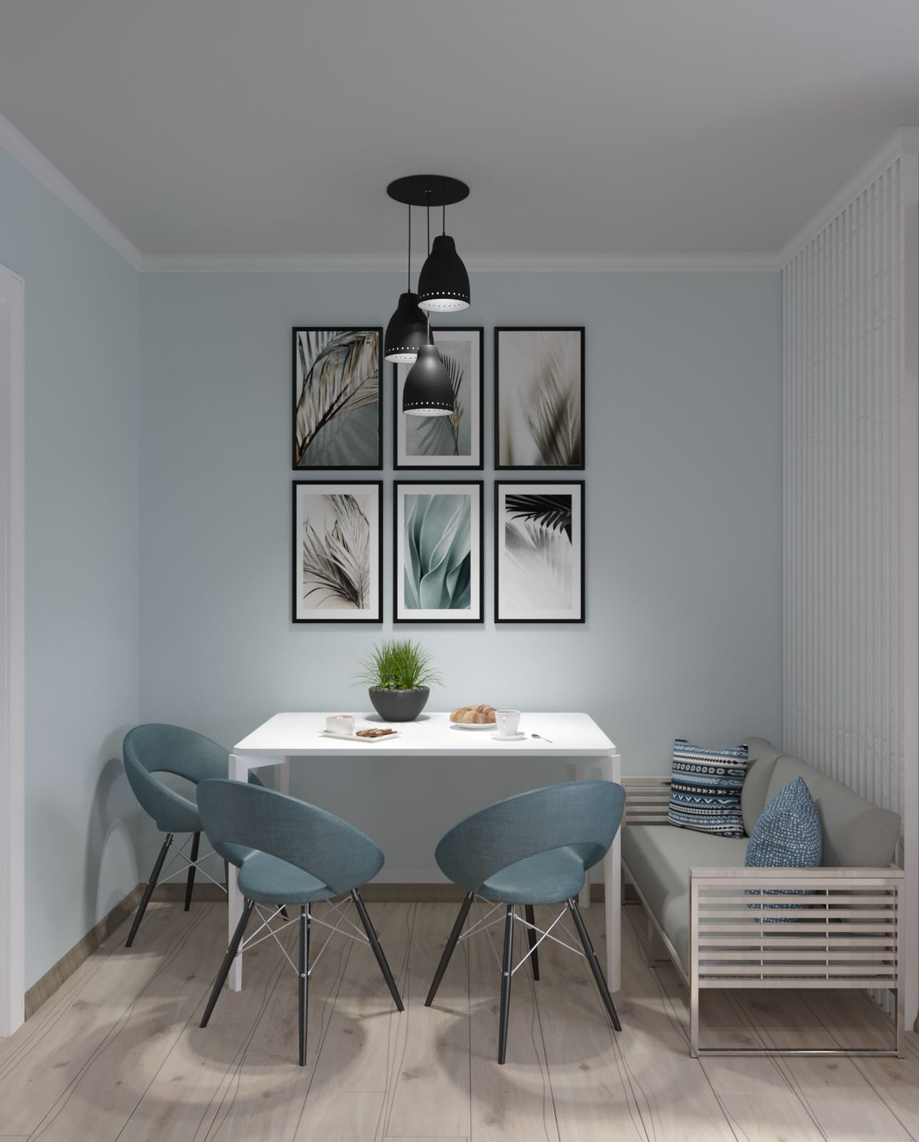 Проект светлой кухни в ЖК Чапаева