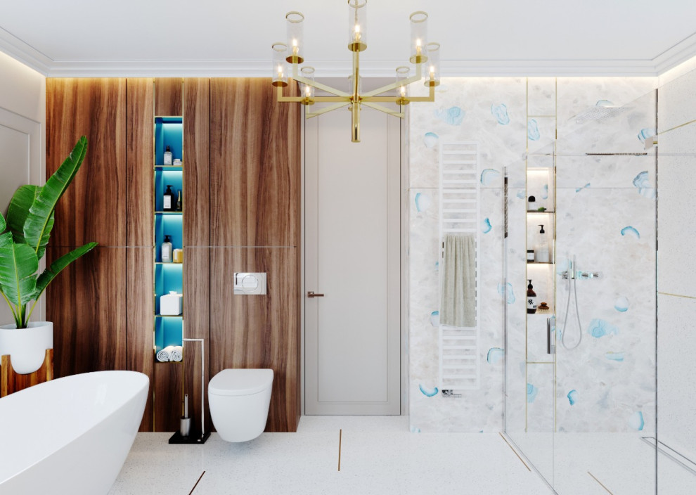 Обложка проекта: Изысканность загородного дома в смешанном стиле Ар Деко и Американской классики