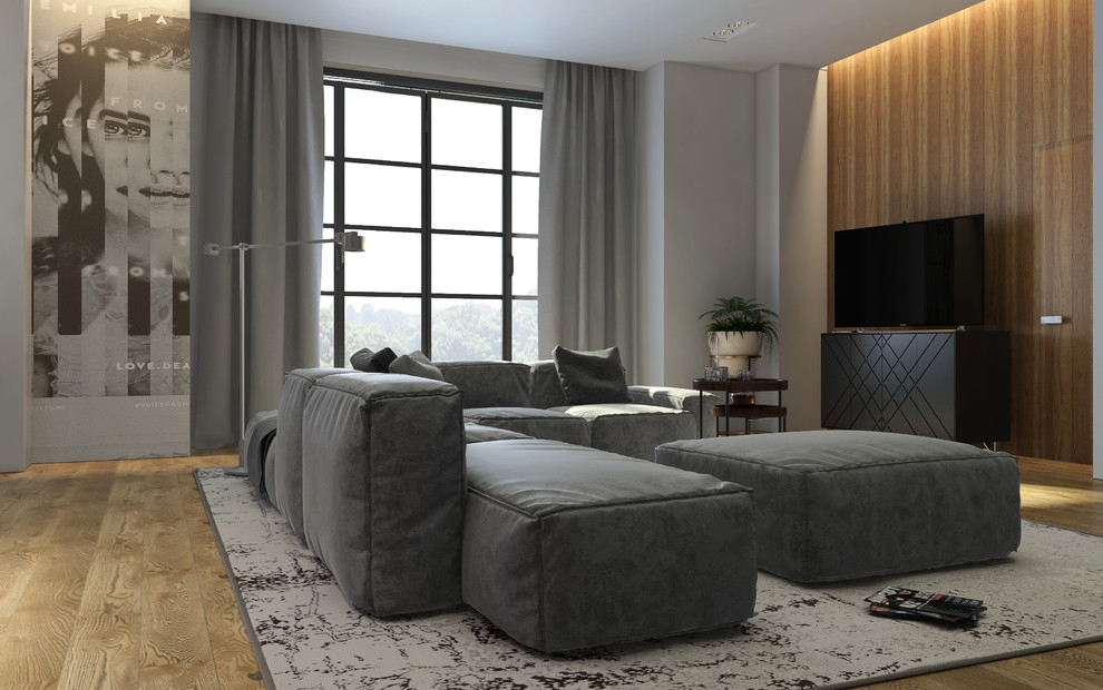 Дизайн кухни гостиной в загородном доме