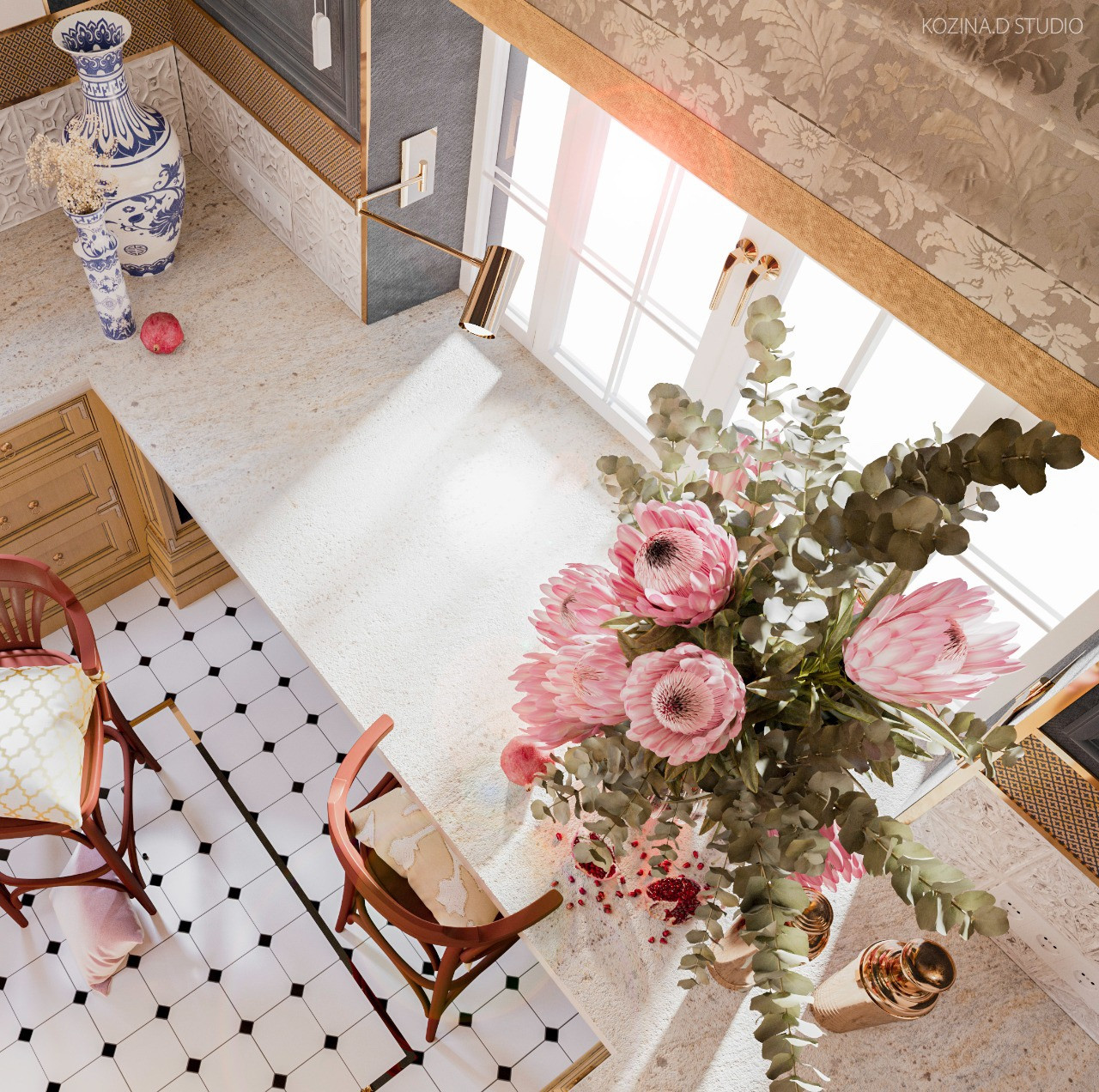 Проект двухкомнатной квартиры (86 м²) в Санкт-Петербурге