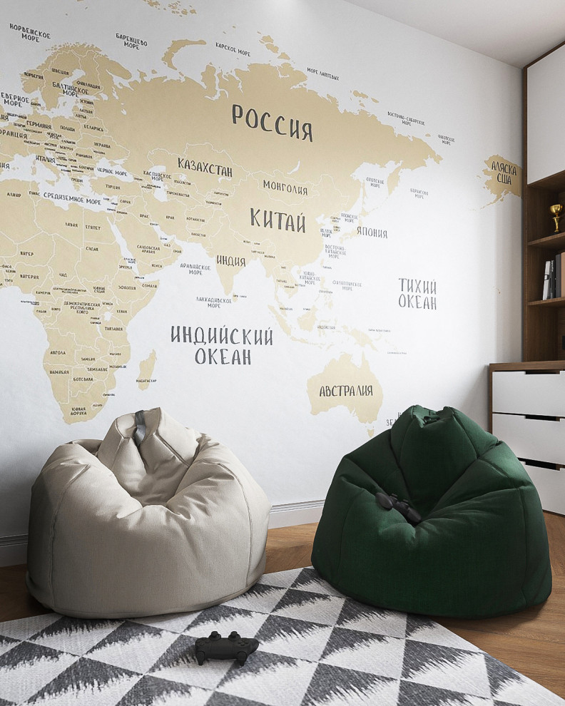 Квартира  с зелёными акцентами