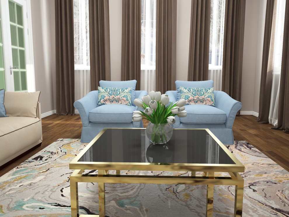 Гостиная в загородном доме.