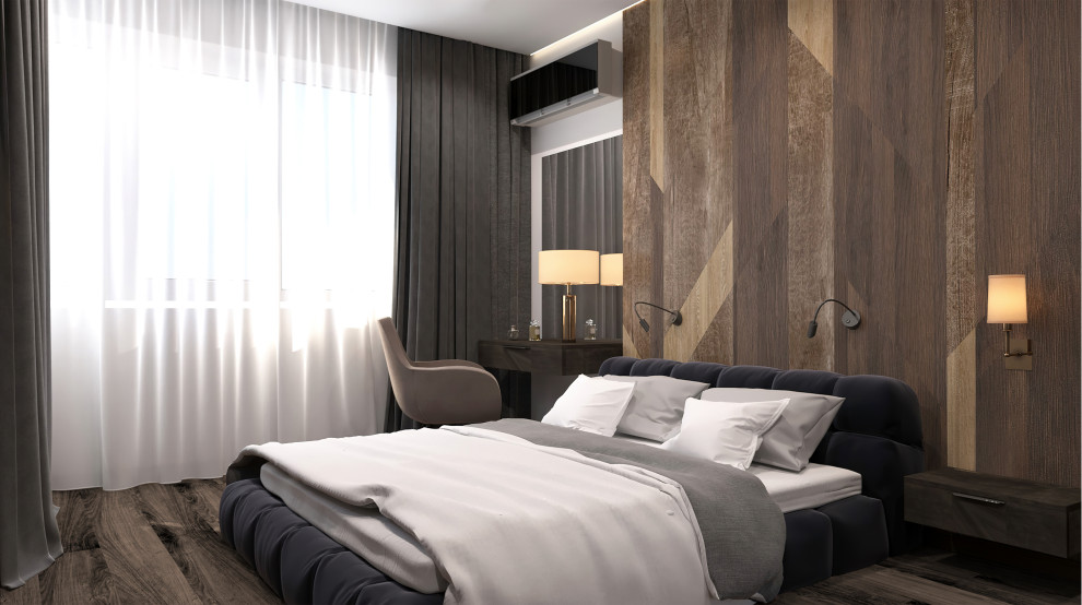 Дизайн-проект двухкомнатной квартиры с яркими акцентами