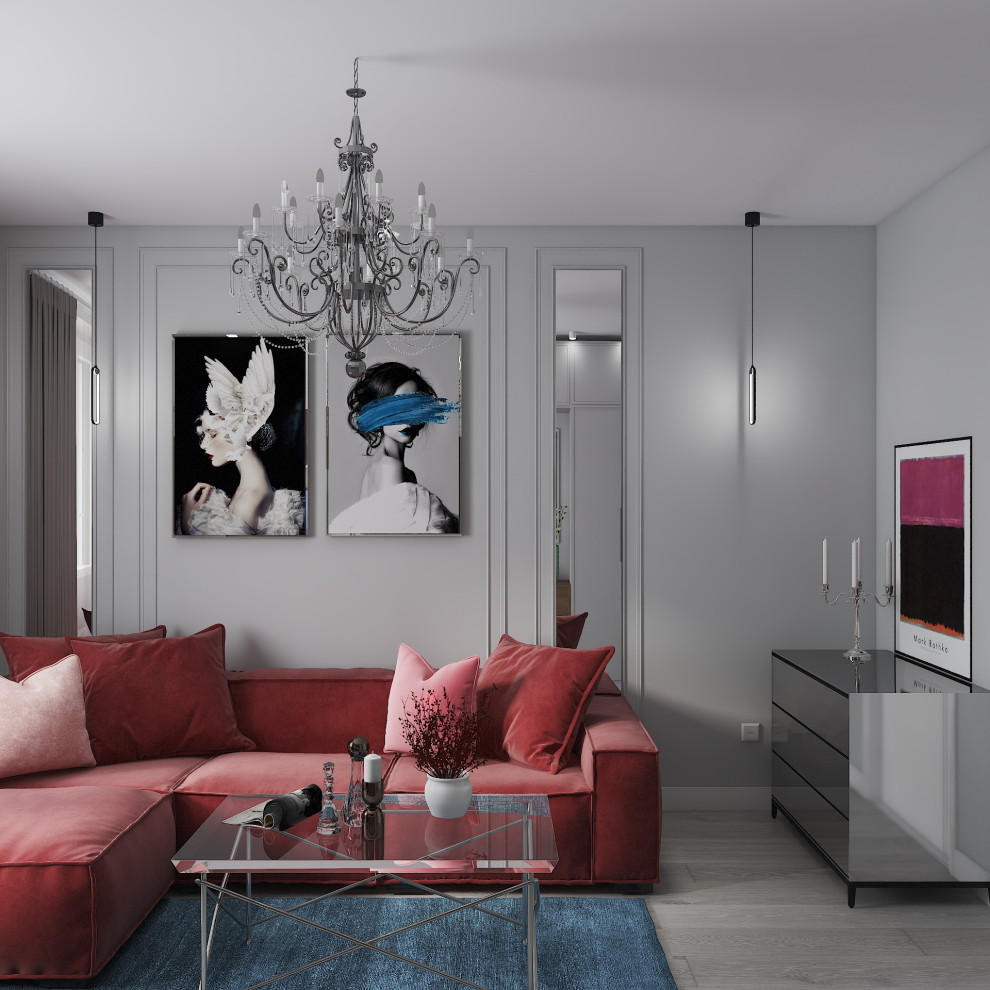 Проект квартиры с яркими акцентами