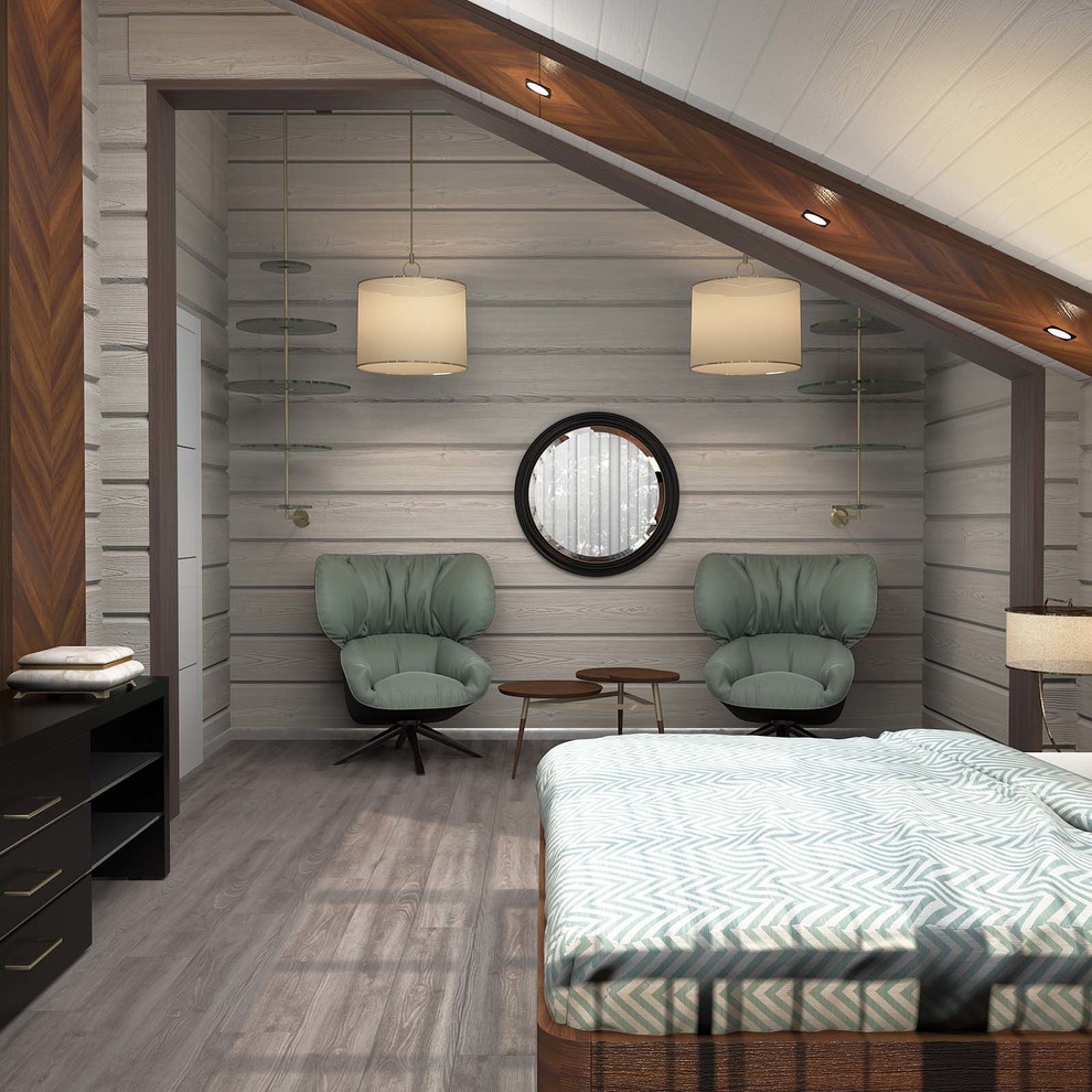 Дизайн интерьера деревянного дома 394 кв.м.