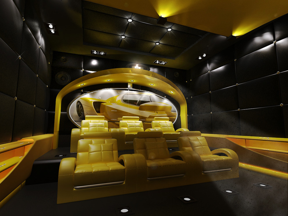 Обложка проекта: Тематический кинозал в стиле Ferrari 2