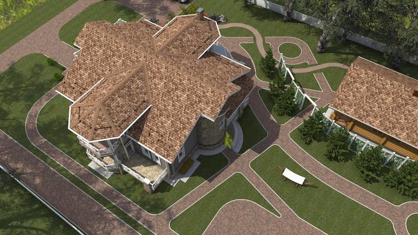 Экстерьер загородного дома в Ярославской области.