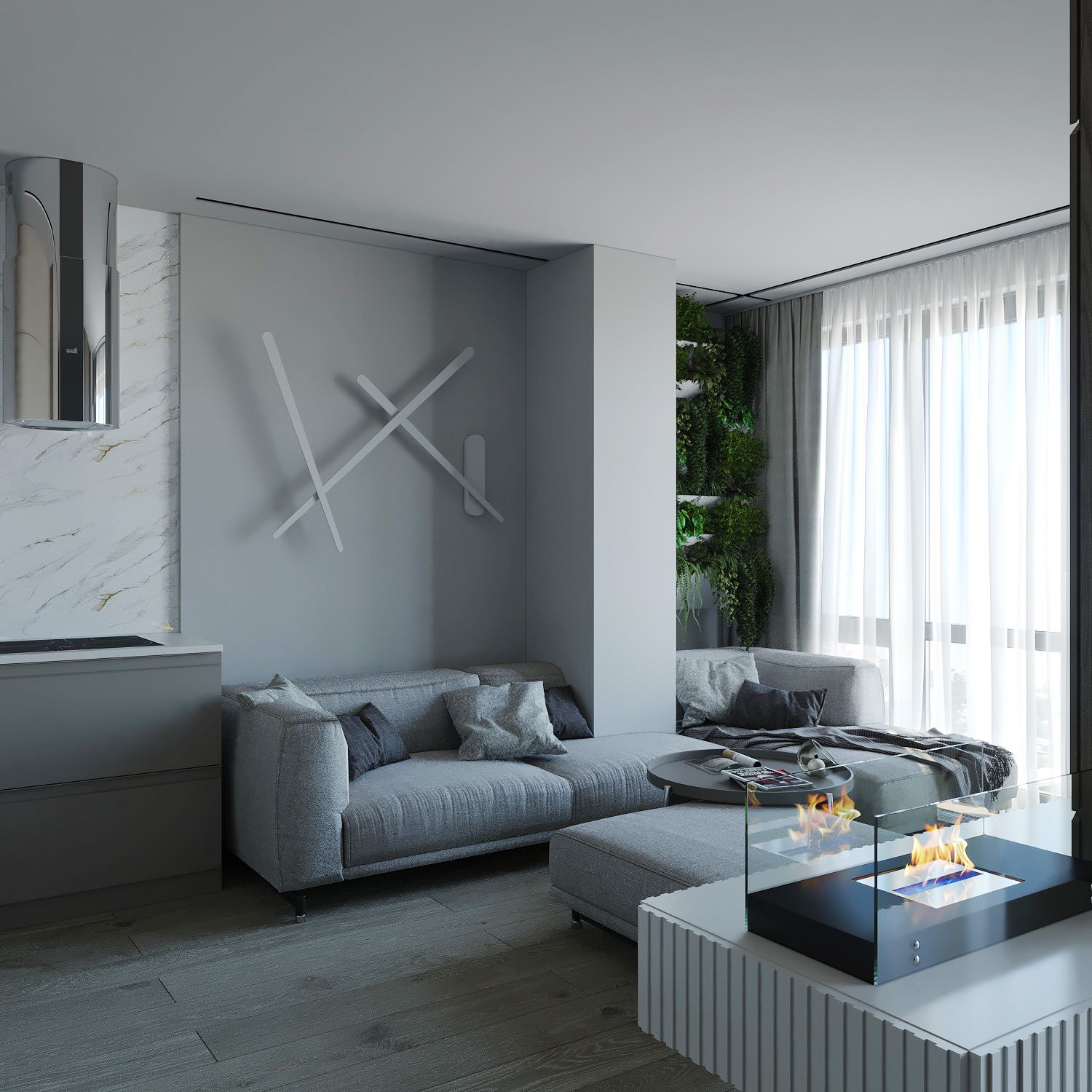 Интерьер в светлых тонах САМАРА