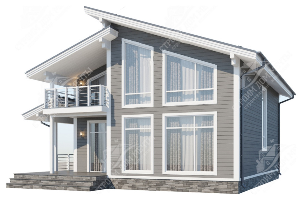 Дом 11,15х10,15 м, в 2 этажа