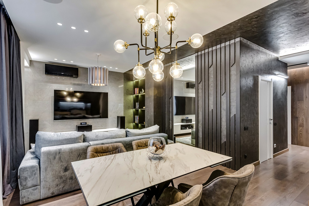 Фото реализации проекта "Квартира в доме с часами"