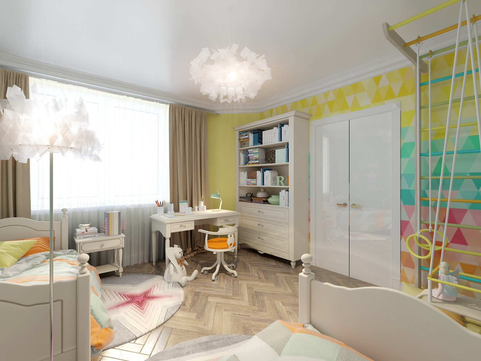 Солнечная детская с собственным гардеробом